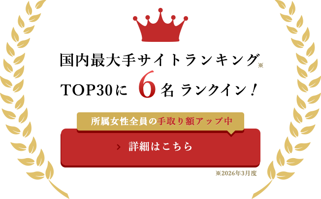 国内最大手ライブチャットランキングTOP30に6名ランクイン。所属女性全員の手取り額アップ